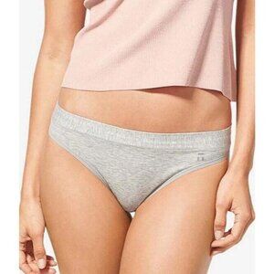 Tommy John Cool Cotton Thong Panty Womens Large Heather Gray NEW